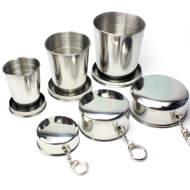 Ly inox, Cốc cá nhân xếp gọn thông minh 3 cỡ