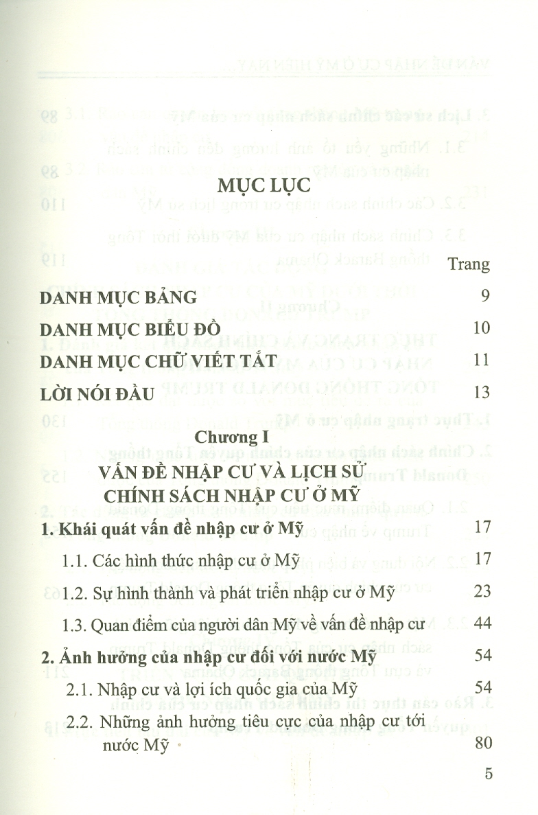 Vấn Đề Nhập Cư Ở Mỹ Hiện Nay - Thực Trạng Và Tác Động (Sách chuyên khảo)