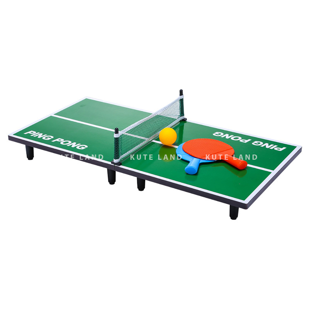 Bàn bóng bàn mini gấp gọn 60x30x15 cm đầy đủ dụng cụ lưới, vợt tặng kèm 2 quả bóng bàn