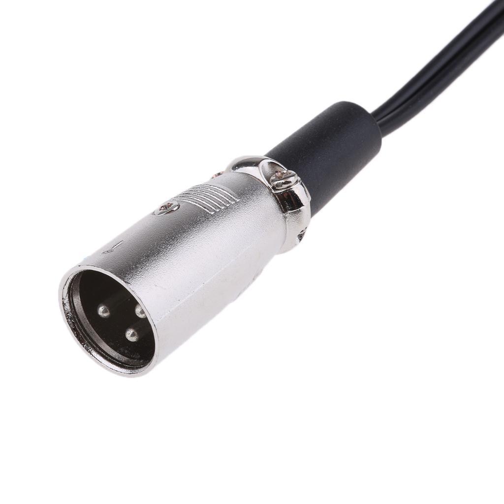 3Pin XLR Male to Dual RCA Plug Splitter Audio Adapter Cable Cord 3 meter