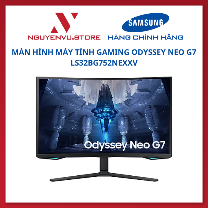 Màn hình máy tính Gaming Odyssey Neo G7 LS32BG752NEXXV UHD 165Hz 32 inch G75NB - Hàng chính hãng