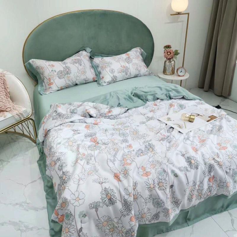 Bộ ga gối chăn trần tencel 40s 4 món