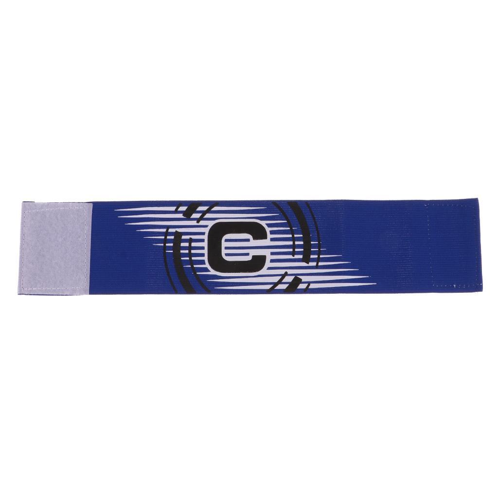3-5pack Captain Armband Football Soccer Sports Adjustable Arm Bands Blue