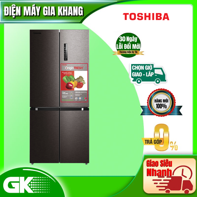 Tủ lạnh Inverter Toshiba RF610WE-PMV(37)-SG (511L) - Hàng chính hãng - Chỉ giao tại HCM