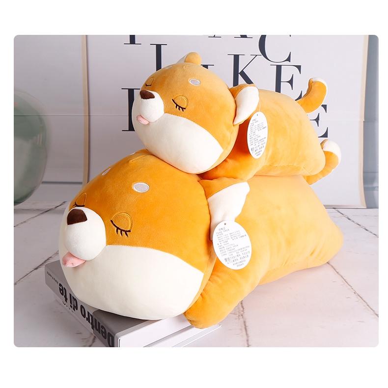 Gấu Bông Chó Shiba Biểu Cảm Cute, Shiba Le Lưỡi Màu Vàng Đáng Yêu, Chất Vải Miniso Cao Cấp, Gấu Bông- Qùa Tặng VIPU