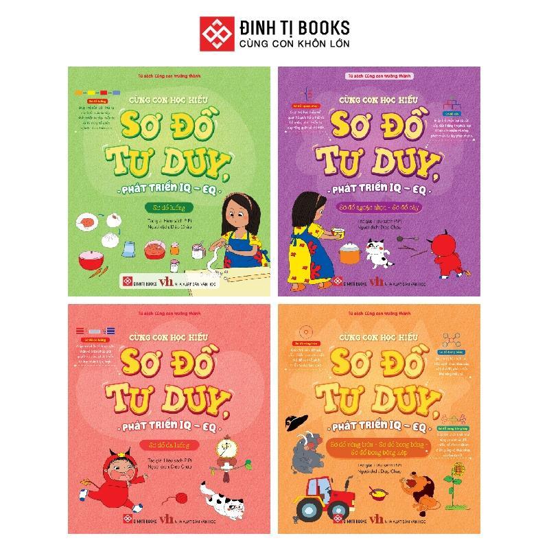 Sách - Cùng Con Học Hiểu Sơ Đồ Tư Duy, Phát Triển IQ - EQ - Cho Trẻ 3 - 9 Tuổi - Đinh Tị Books