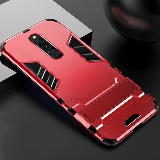 Ốp điện thoại cứng mỏng có đế đỡ chống sốc cho Xiaomi Redmi 8A Redmi8