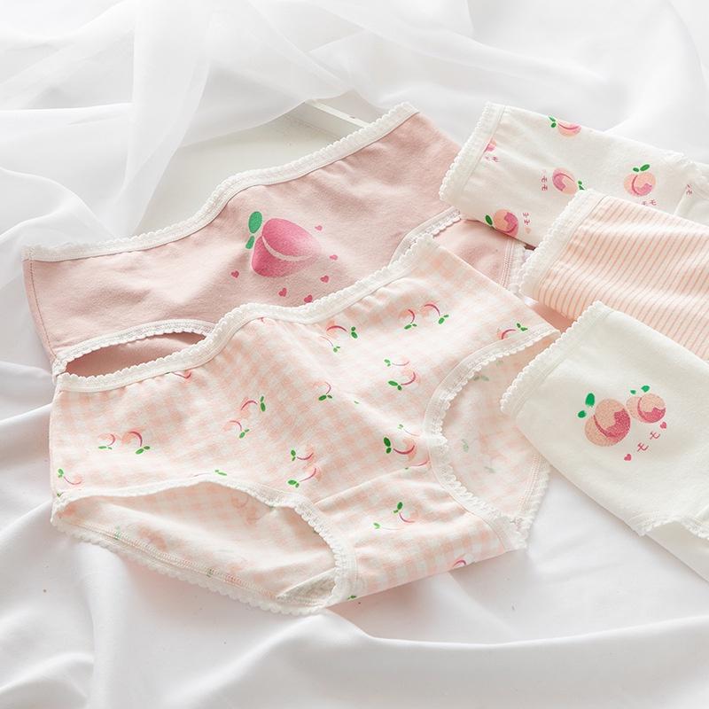 Quần Lót Nữ Cotton Hình Trái Đào Ngang Eo . Hàng Loại Đẹp.