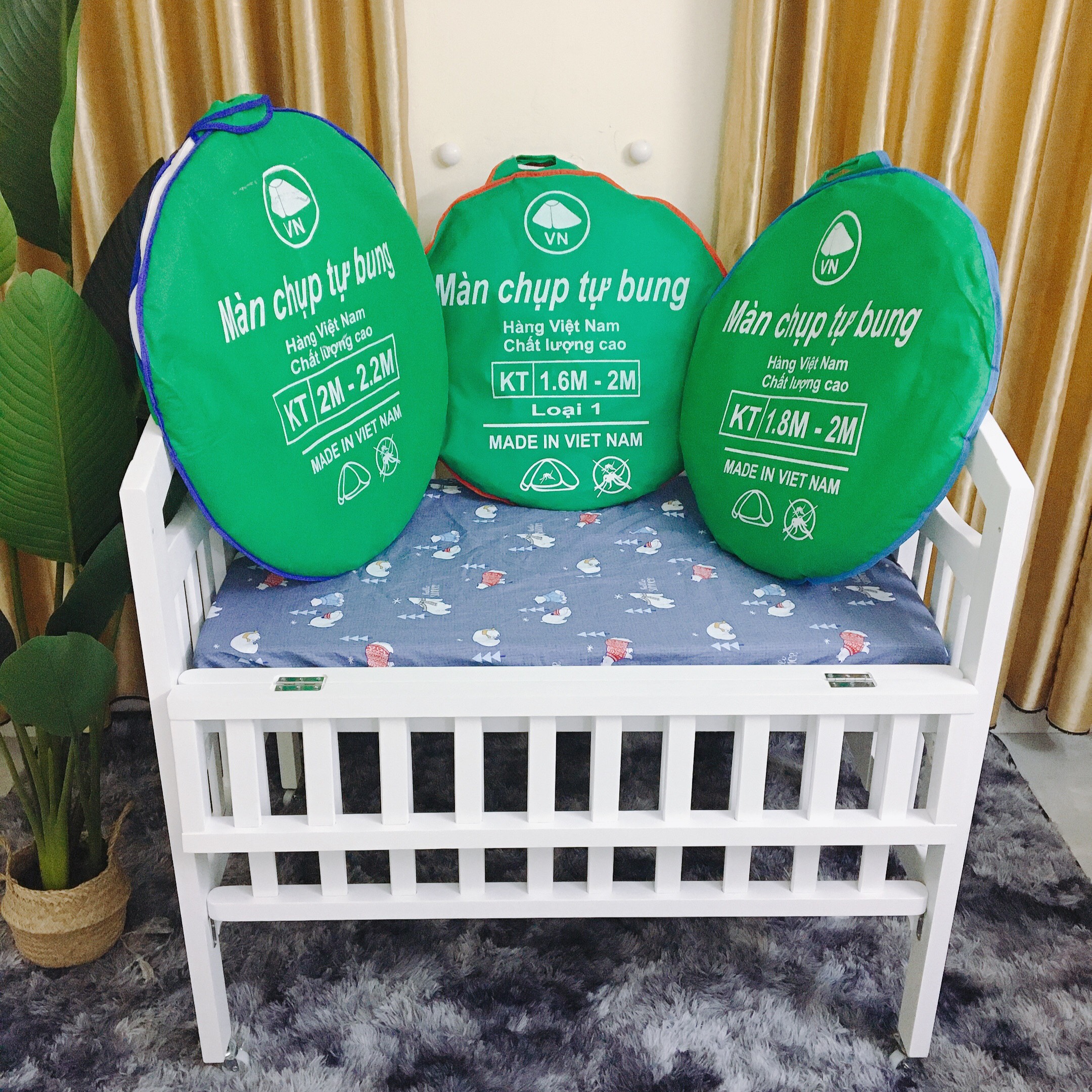 Màn Chụp Tự Bung - Gấp Gọn Thông Minh 1 Cửa Thế Hệ Mới - Sản phẩm Tiện Lợi Gia Đình