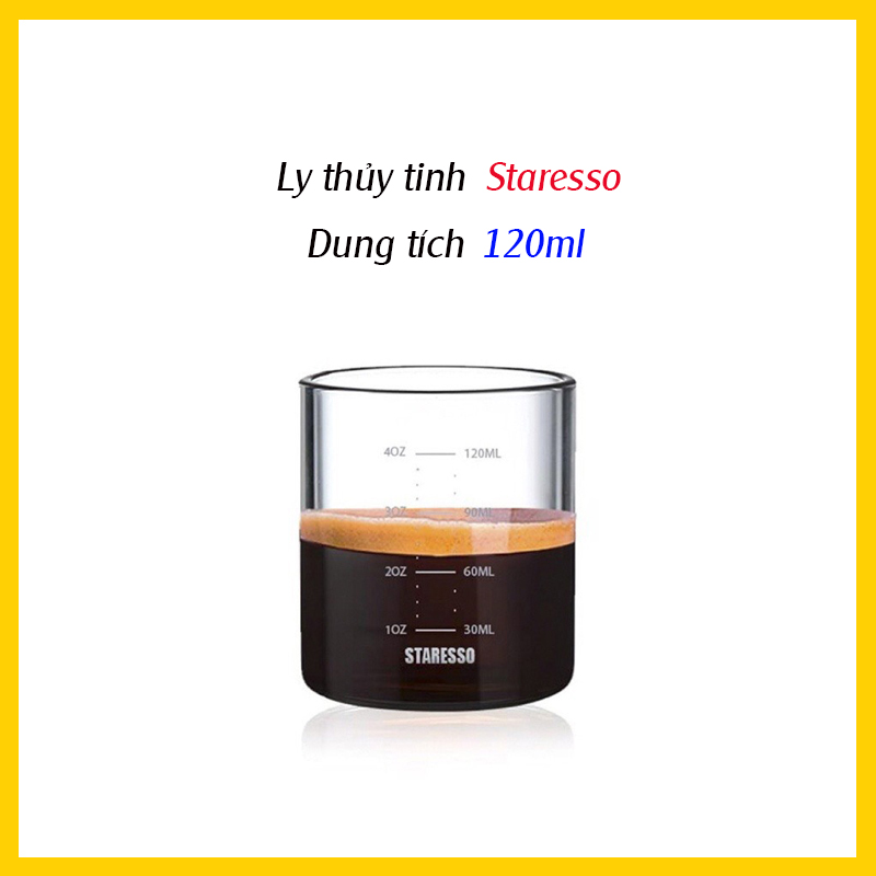 Ly thủy tinh Staresso dung tích 120ml