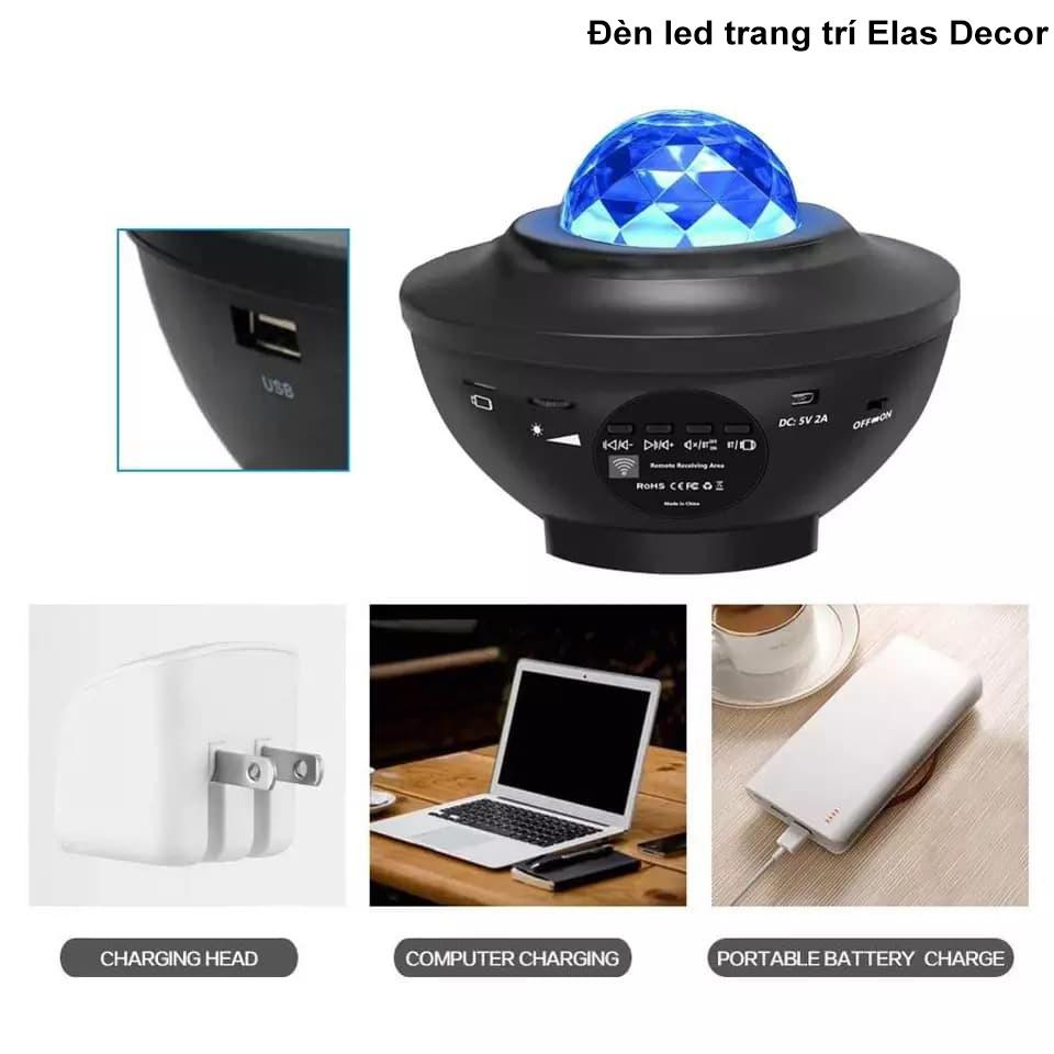 Đèn Led Chiếu Sao Galaxy Mây Thiên Hà - LED Starry Sky Night Light Bluetooth Có Thể Phát Nhạc