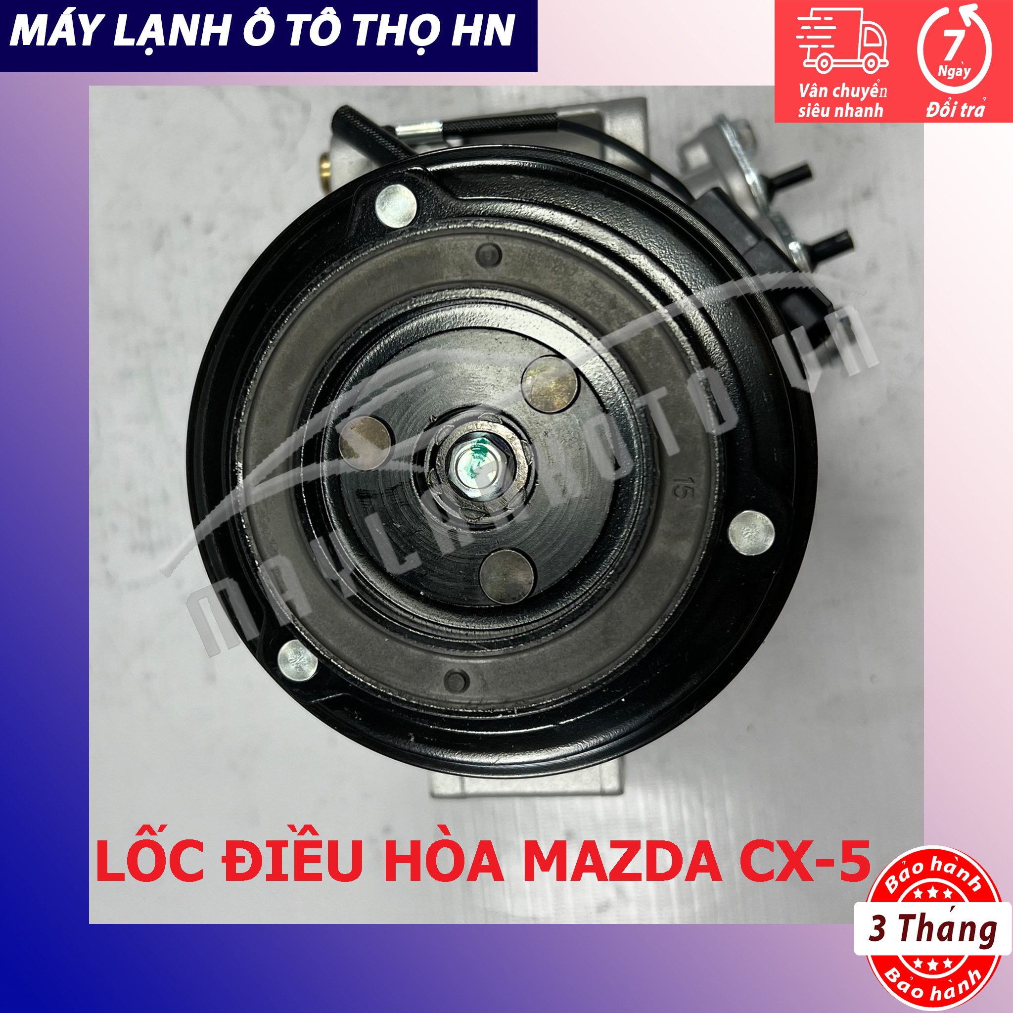 Lốc điều hòa (block,máy nén) Mazda 3 / CX5 2015 2016 2017 2018 hàng Trung Quốc 15 16 17 18