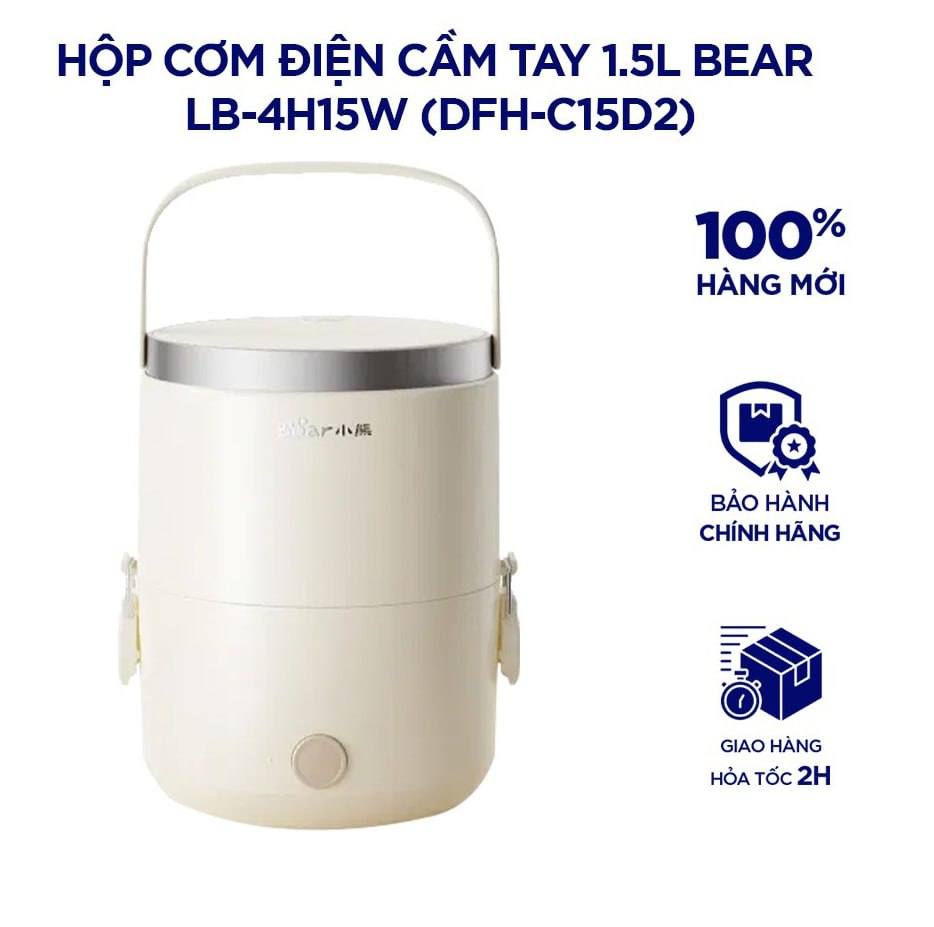 Hộp cơm điện cầm tay 1.5L BEAR DFH-C15D2 (LB-4H15W)