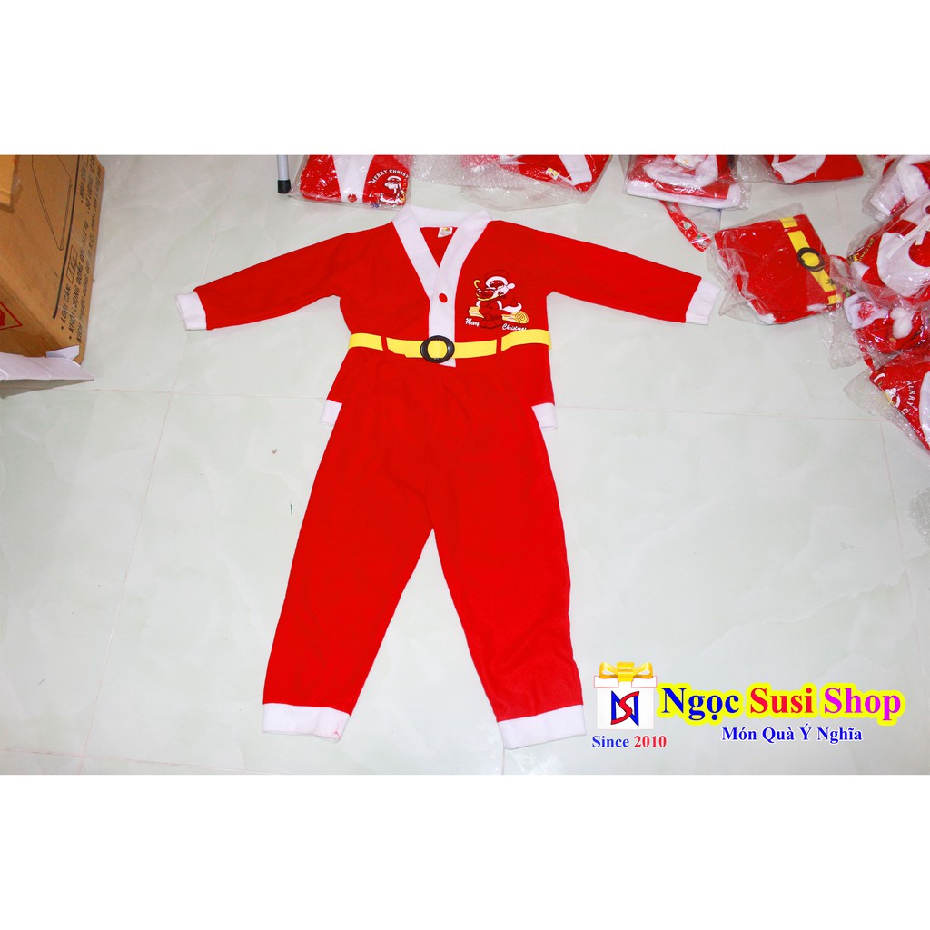 [TẶNG KÈM NÓN] ĐỒ NOEL CHO BÉ TRAI GÁI ĐỀU MẶC ĐƯỢC - VẢI NỈ [GIÁ SỐC