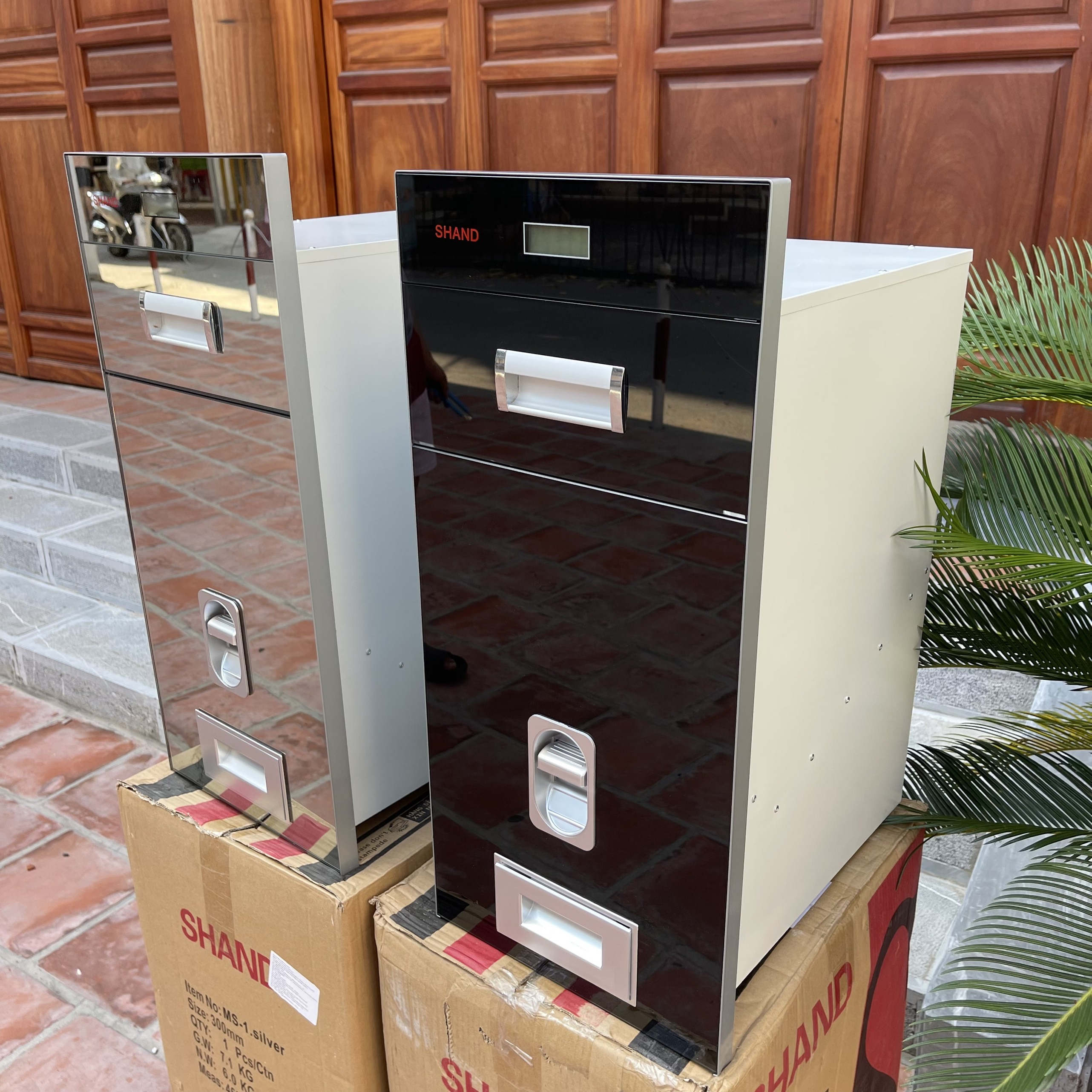 Thùng Gạo Thông Minh Mặt Gương, Thùng Gạo Tủ Bếp Hiển Thị Điện Tử - Hàng SHAND - Mặt Gương Chống Xước