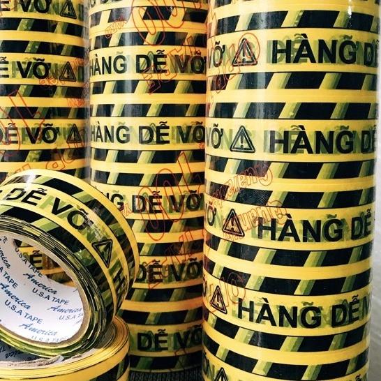 Băng Keo Hàng Dễ Vỡ - Băng dính đóng hàng niêm phong hàng hóa, tránh bể vỡ hàng hóa bên trong