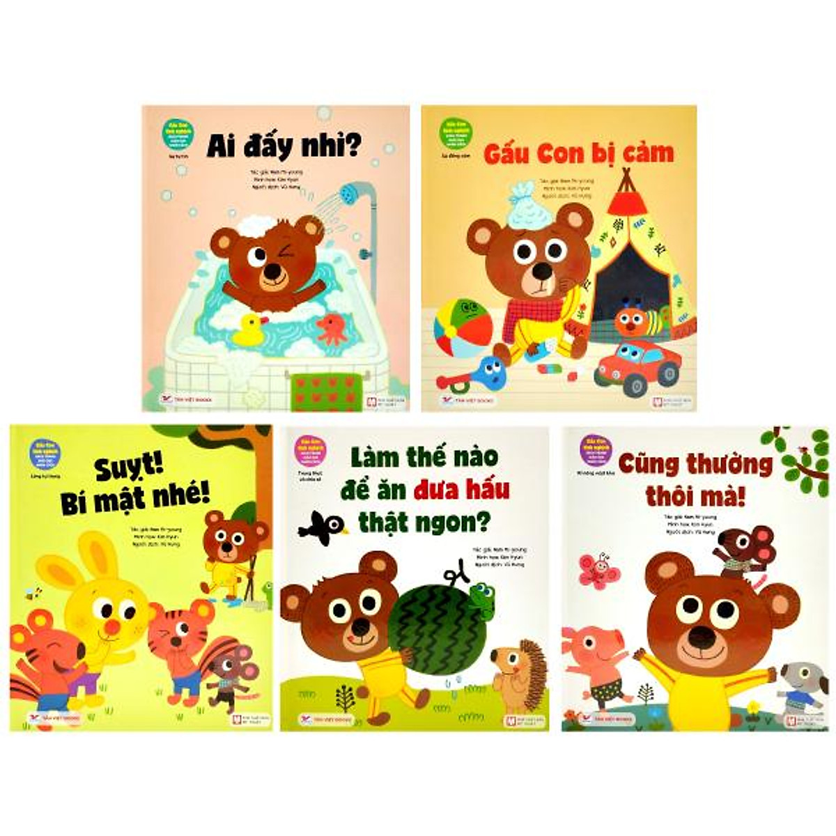 Bộ sách Gấu Con Tinh Nghịch - Sách Tranh Giáo Dục Nhân Cách