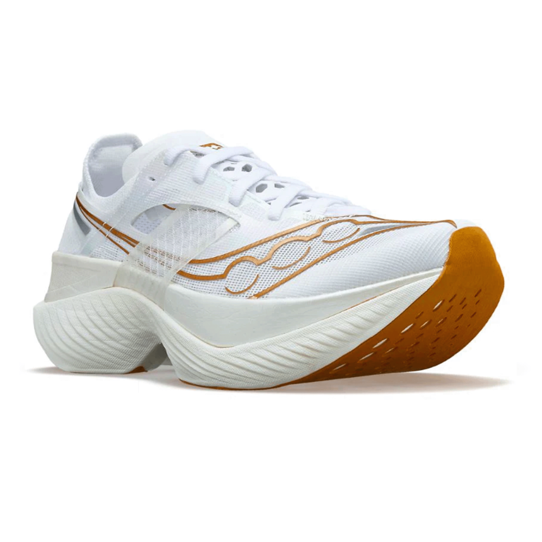 Giày Chạy Bộ Nam Saucony Endorphin Elite - White/Gold