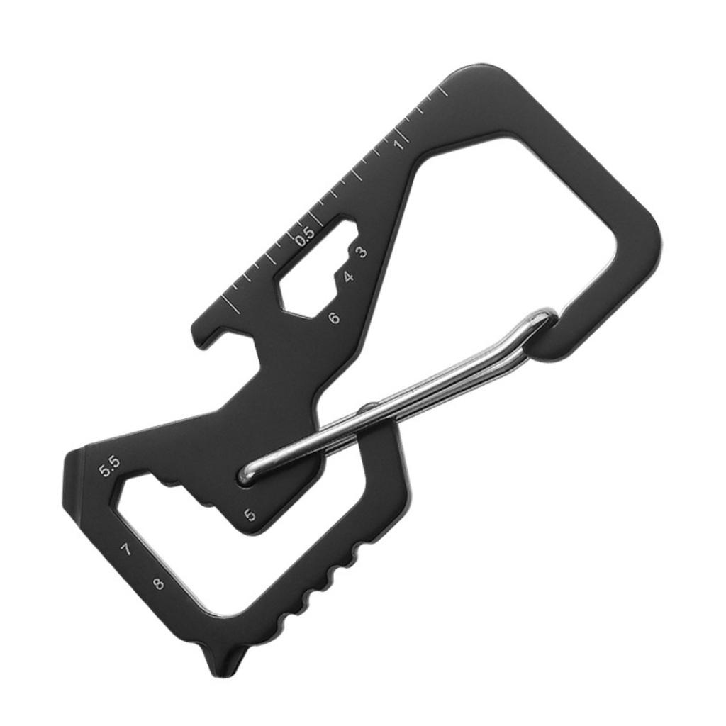 Móc khóa EDC carabiner đa năng 8 trong 1