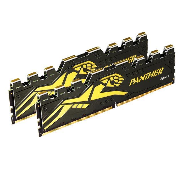 RAM Apacer DDR4 8GB bus 3200 Mhz Panther Golden tản thép - Hàng chính hãng