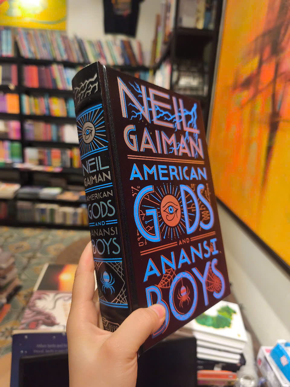 Sách - American Gods and Anansi Boys by Neil Gaiman/Bìa cứng/Tiểu thuyết Fantassy tiếng Anh
