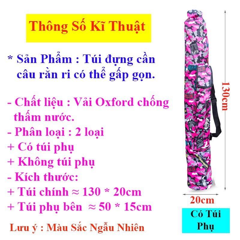 Túi Đựng Cần Câu Gấp Gọn Túi Đựng Cần Câu Có Túi Phụ, Đồ ĐỰng Cần Câu Cá