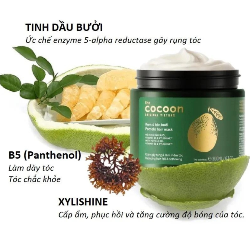 Kem ủ tóc bưởi Cocoon 200ml