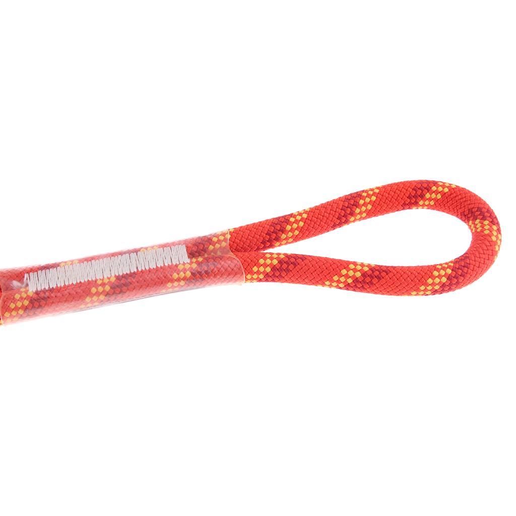 Pro Prusik Cord Pre-sewn Loop For Outdoor Tree Climbing Aluminum Carabiner