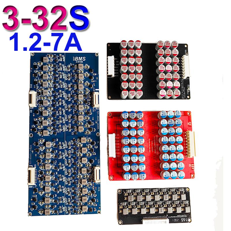 1.2-7A Active Balance Board Equalizer Li-ion LiFePo4 Balancer 18650 Bộ pin Lithium Truyền năng lượng 4S 6S 8S 10S 14S 16S Màu sắc: 16S 7A