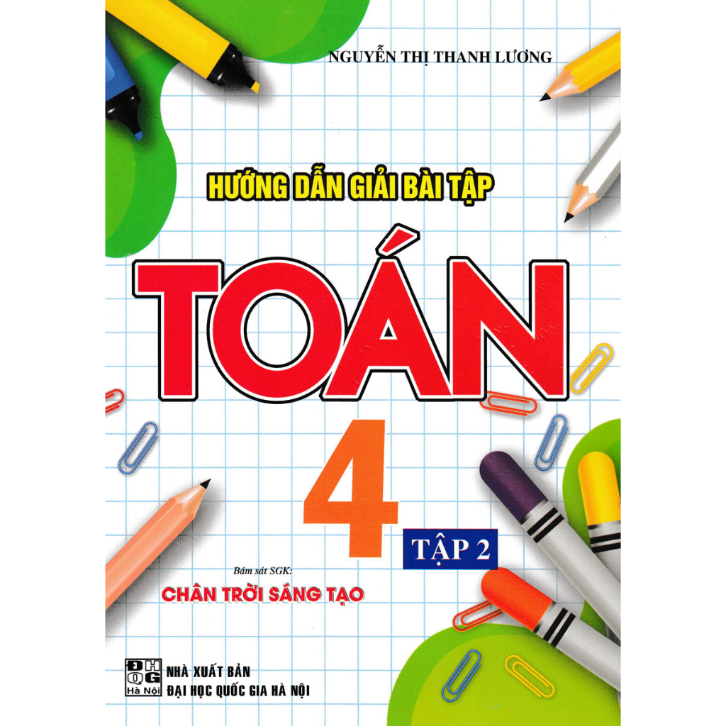Sách Combo Hướng Dẫn Giải Bài Tập Toán 4 - Tập 1 + 2   - HA
