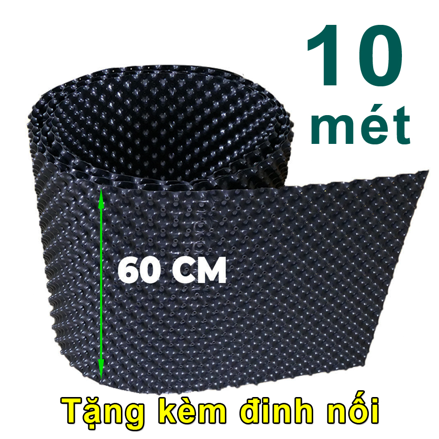 10 MÉT Bầu ươm cây V6 CAO 60CM dày 6mm, cắt theo mét dài khách đặt, tặng ốc vít-77903