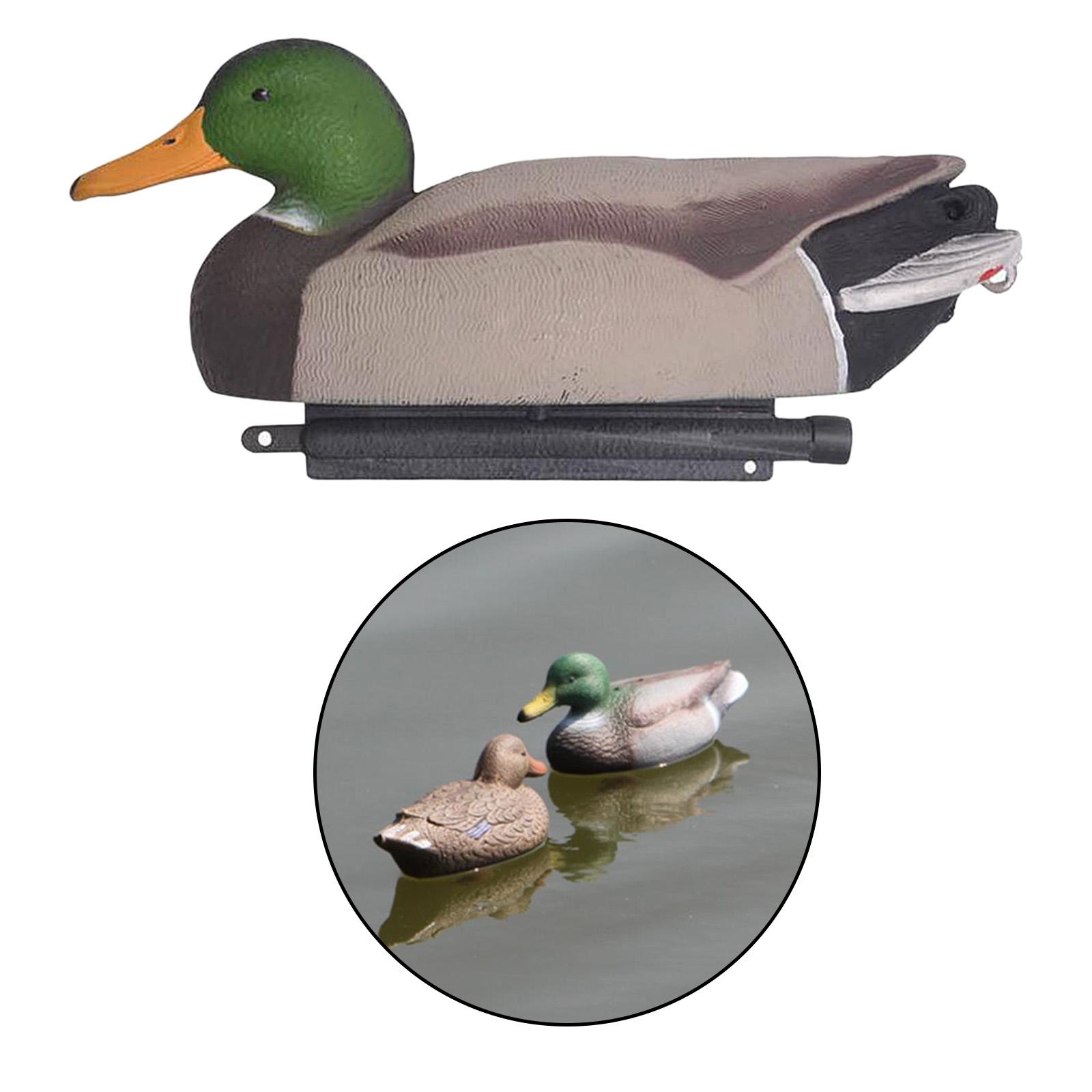 Lifelike Outdoor Hunting Floating Wild Mallard Duck Decoy Garden Lawn Yarn Decor