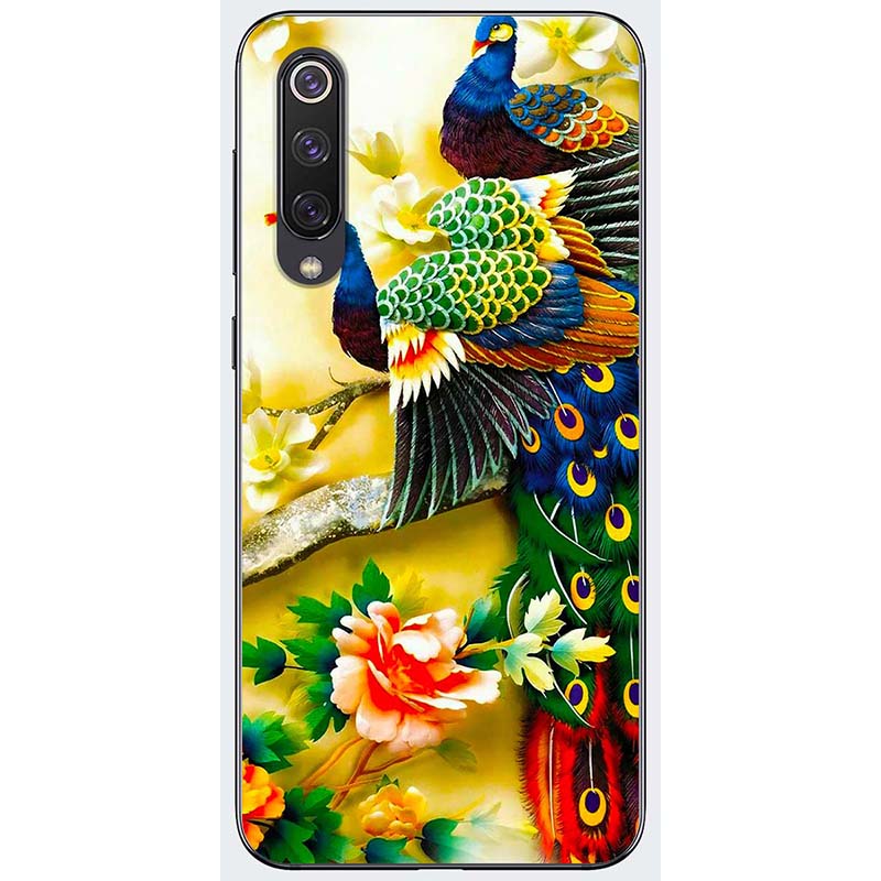 Ốp lưng dành cho Xiaomi Mi 9 SE mẫu Chim công