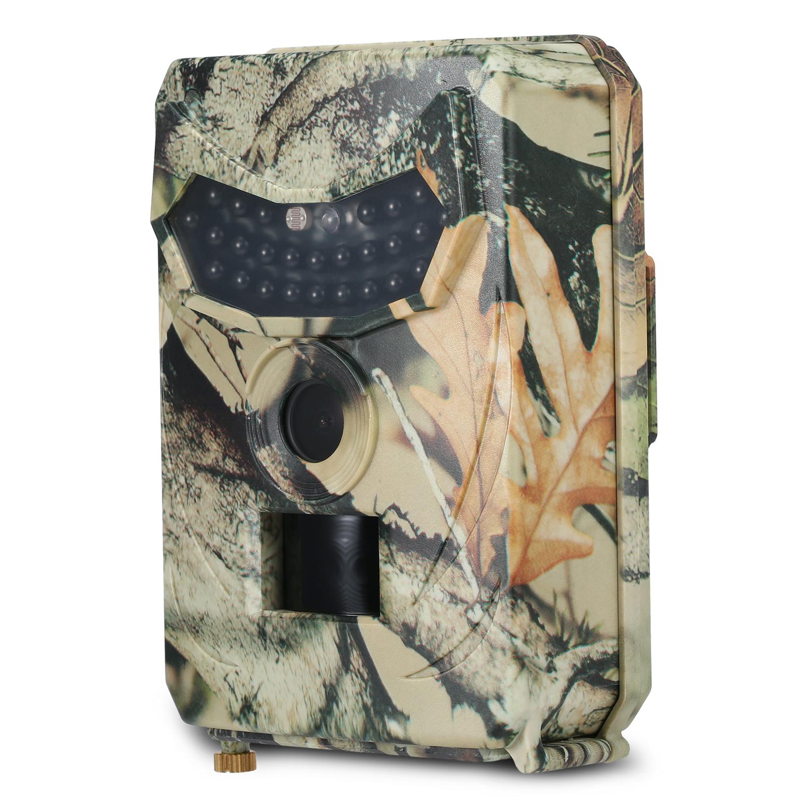 16Mp 1080P Máy Ảnh Đường Mòn Săn Bắn Máy Ảnh Máy Ảnh Hướng Đạo Động Vật Hoang Dã Ngoài Trời Với Cảm Biến Pir Hồng Ngoạimàu Đỏ Tầm Nhìn Ban Đêm