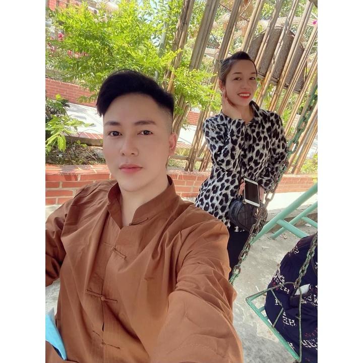 ĐỒ LAM ĐI CHÙA Mẫu Lãnh Tựu Cổ Tàu Dài Tay Không Thêu