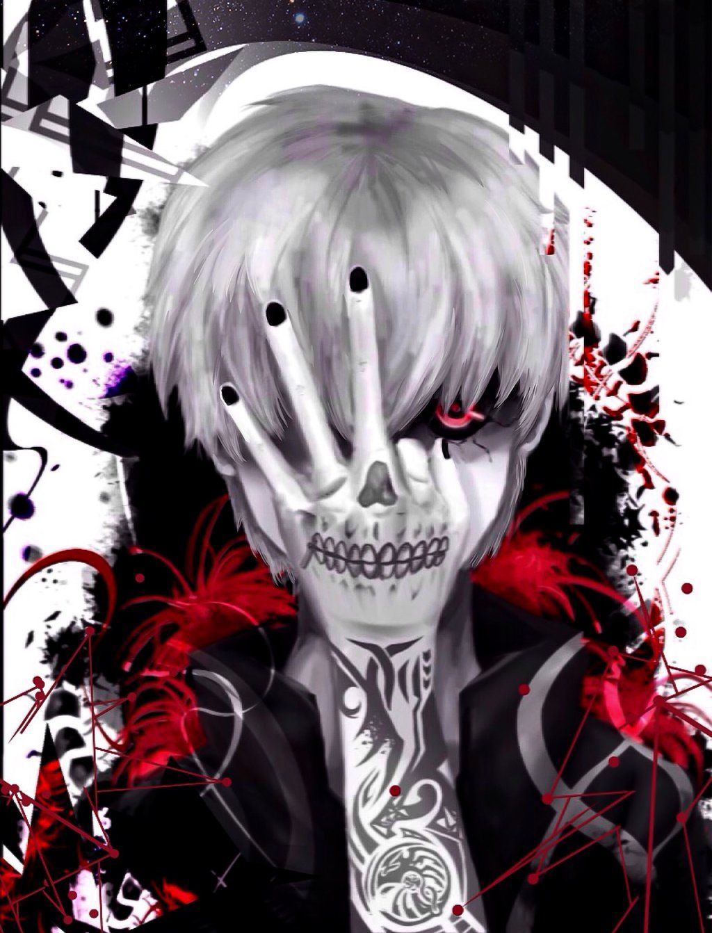 Tranh Poster Tokyo ghoul A4 combo 3  tấm khác nhau