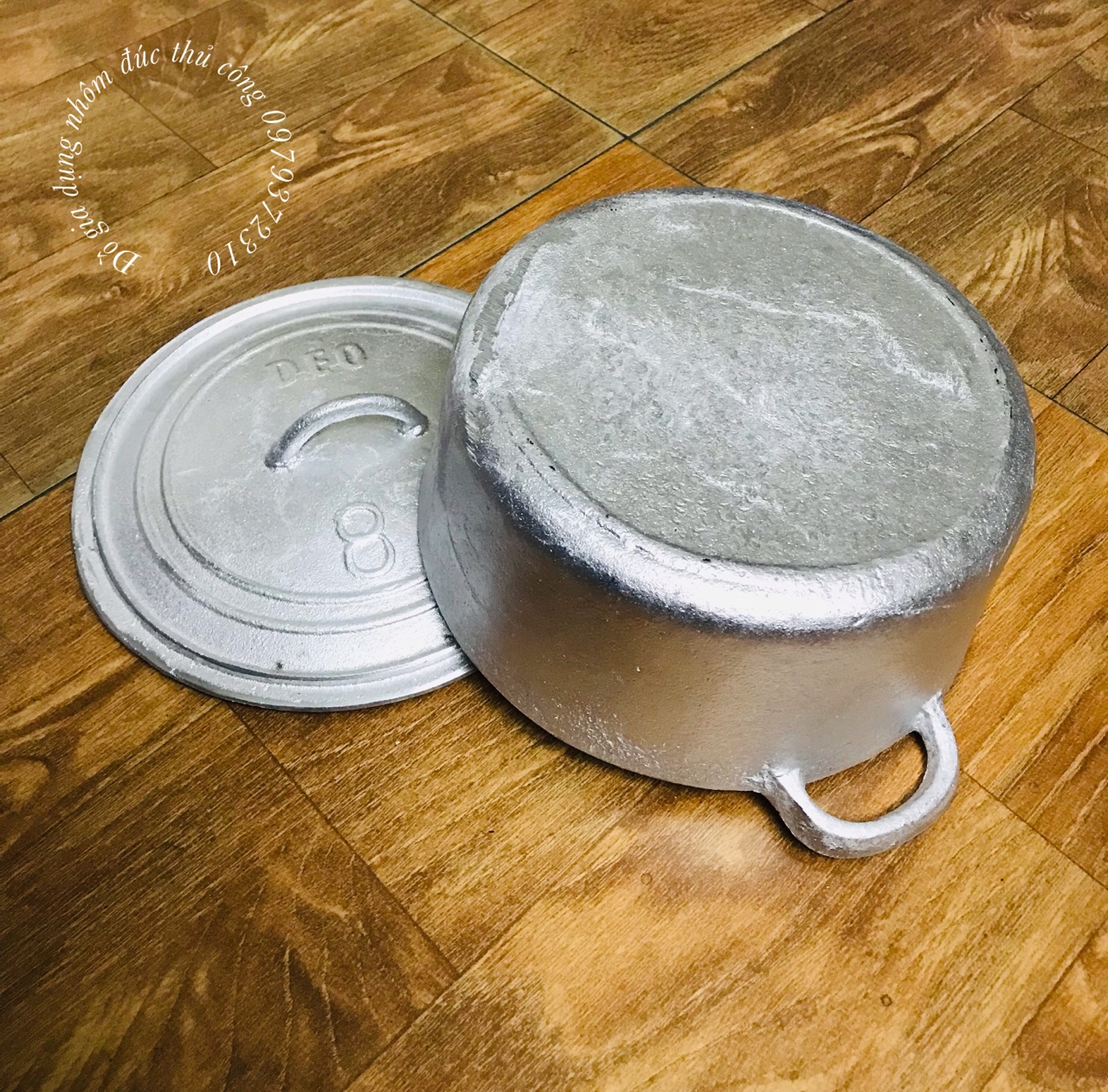 NỒI GANG ĐÚC THỦ CÔNG LÀNG NGHỀ SỐ 8 ( ĐK 21CM )