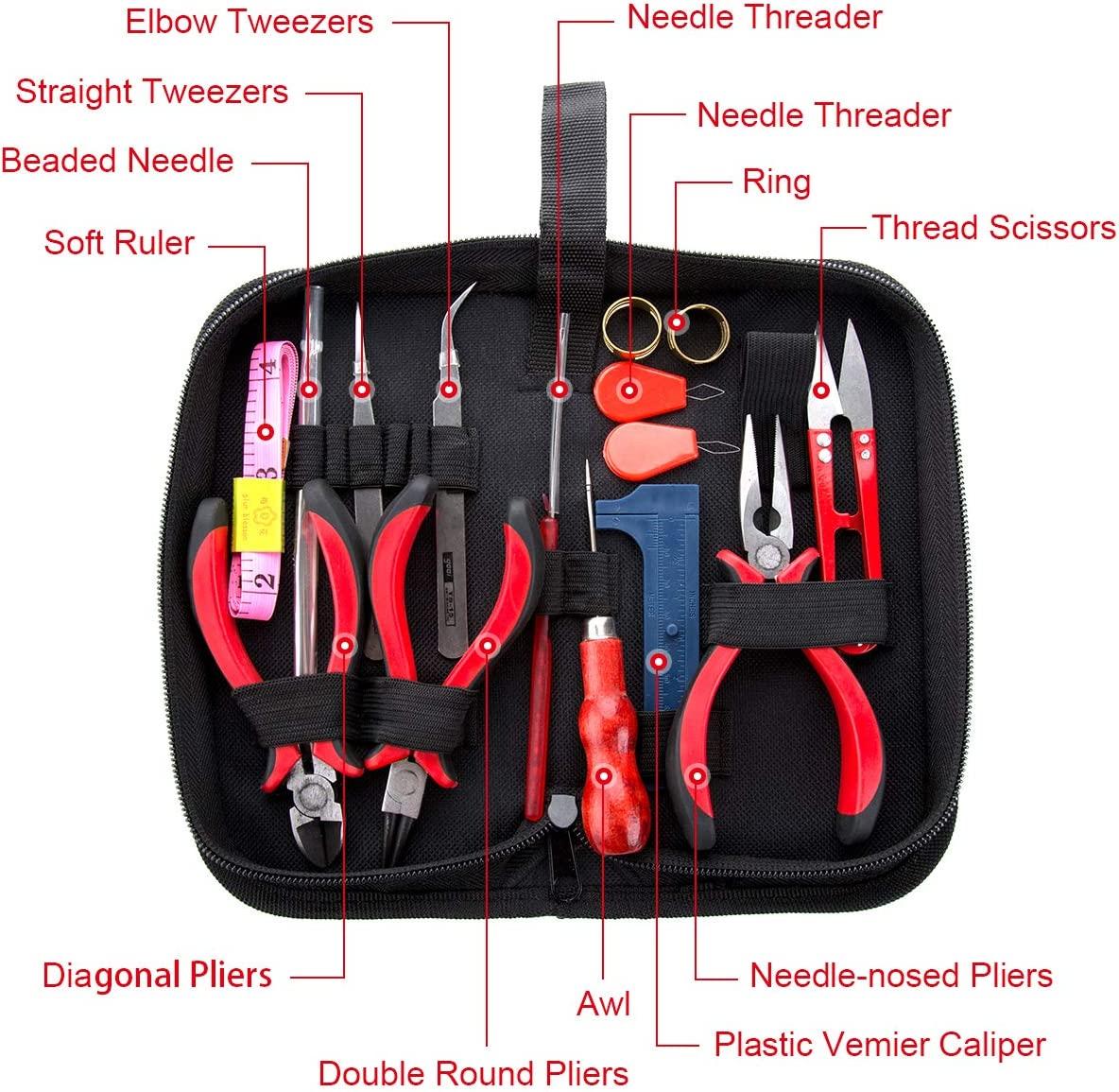 Bộ dụng cụ làm trang sức 17 chiếc và 750 chiếc và Kìm trang sức để làm trang sức