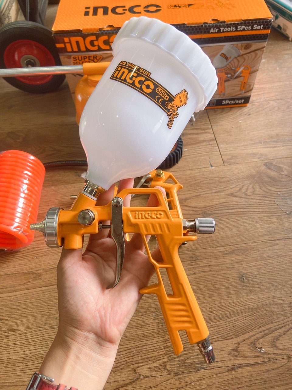 Bộ 5 công cụ dùng khí ingco AKT0053-3