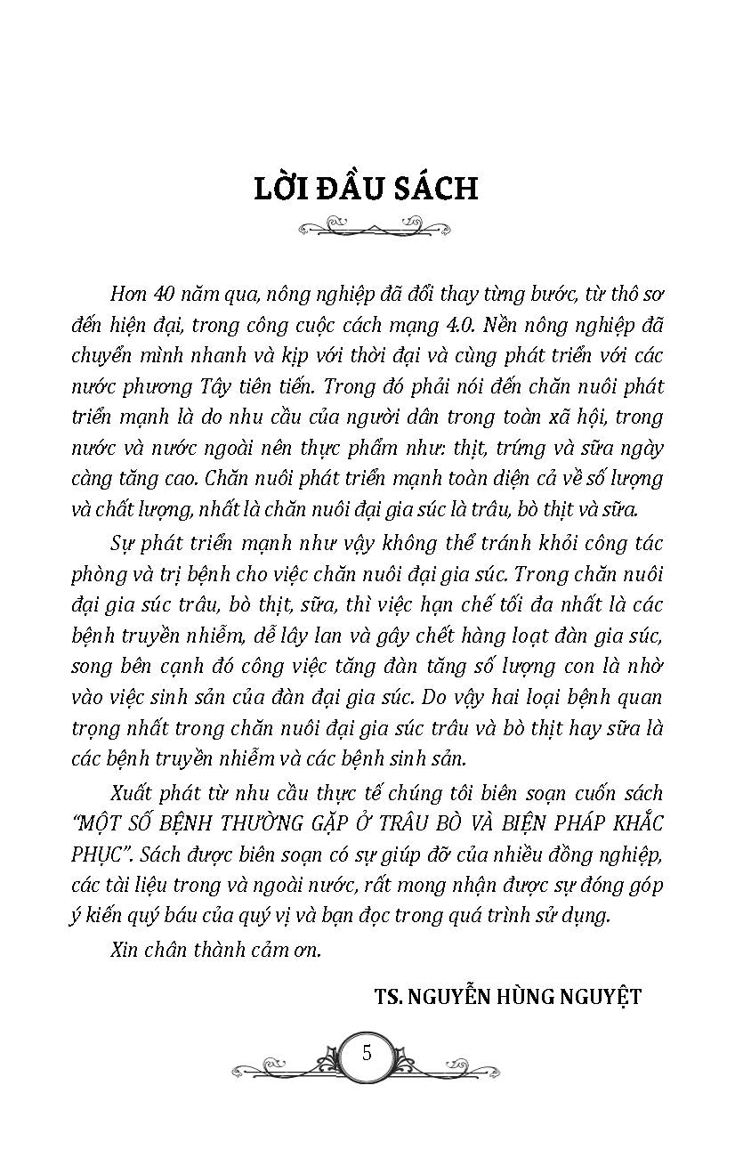 Nông Nghiệp Xanh, Sạch - Một Số Bệnh Thường Gặp Ở Trâu Bò Và Biện Pháp Khắc Phục