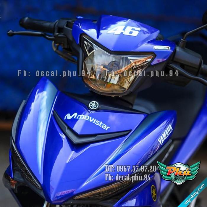 Tem rời EX 150 Movistar xanh Trắng Gp -1