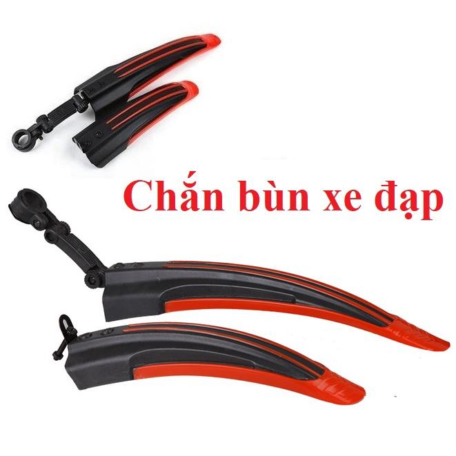 Chắn bùn xe đạp sọc màu ( màu đỏ đen)