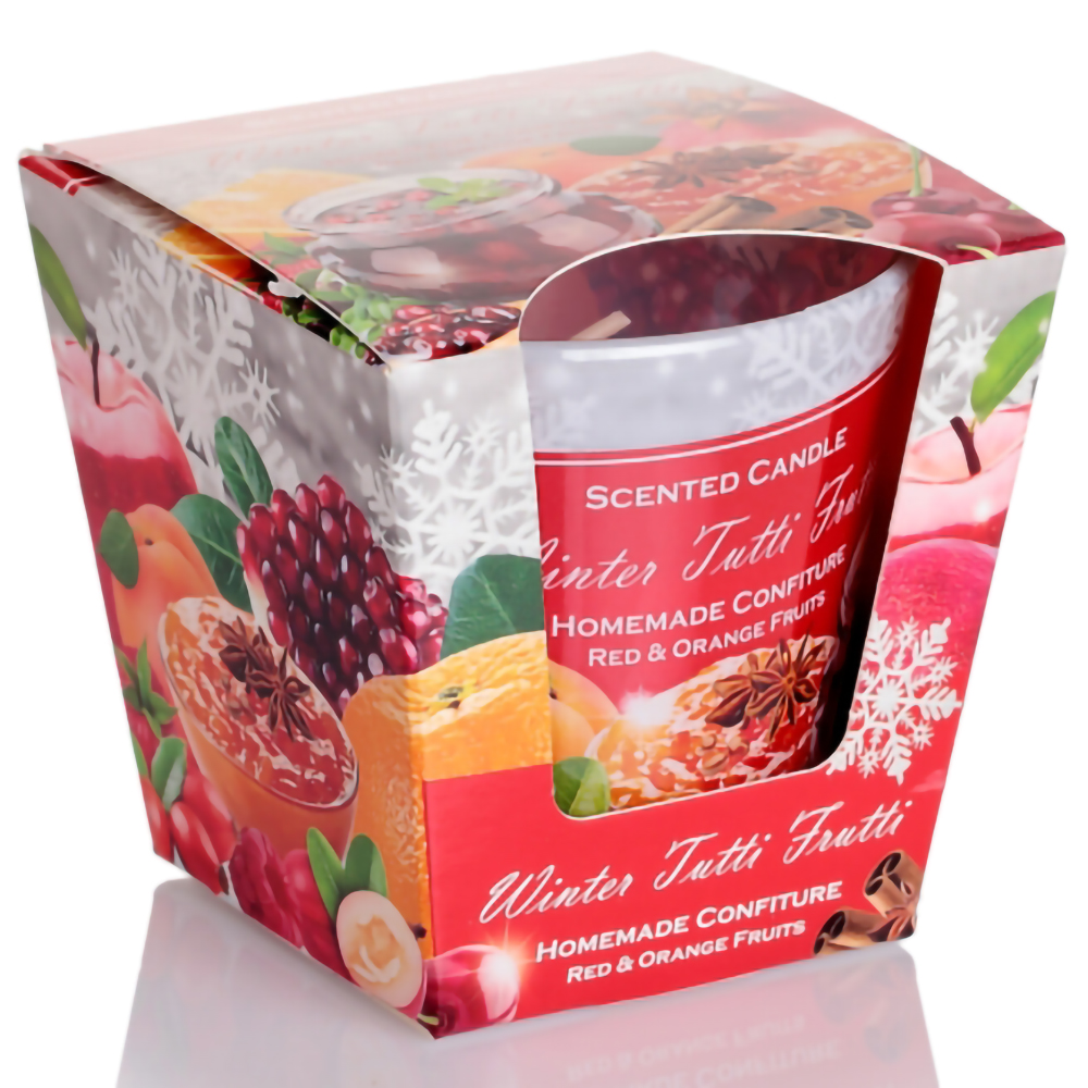 Ly nến thơm tinh dầu Bartek Winter Tutti Frutti 115g QT3159 - nho, quế, lựu (giao mẫu ngẫu nhiên)