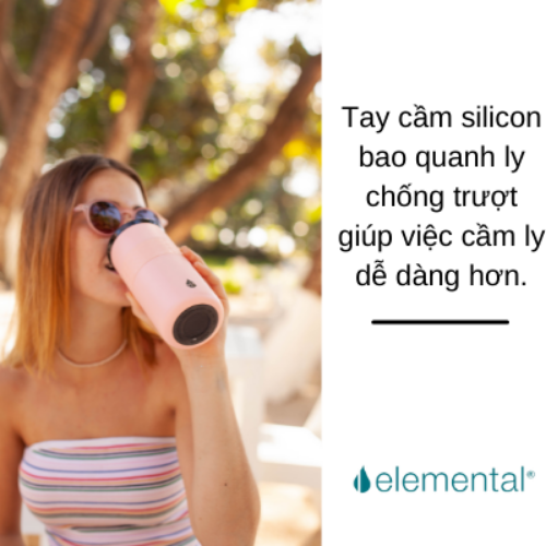 LY GIỮ NHIỆT ELEMENTAL MÀU HỒNG , ĐẠT CHUẨN FDA HOA KỲ, THÉP 304 KHÔNG GỈ, GIỮ NÓNG LẠNH