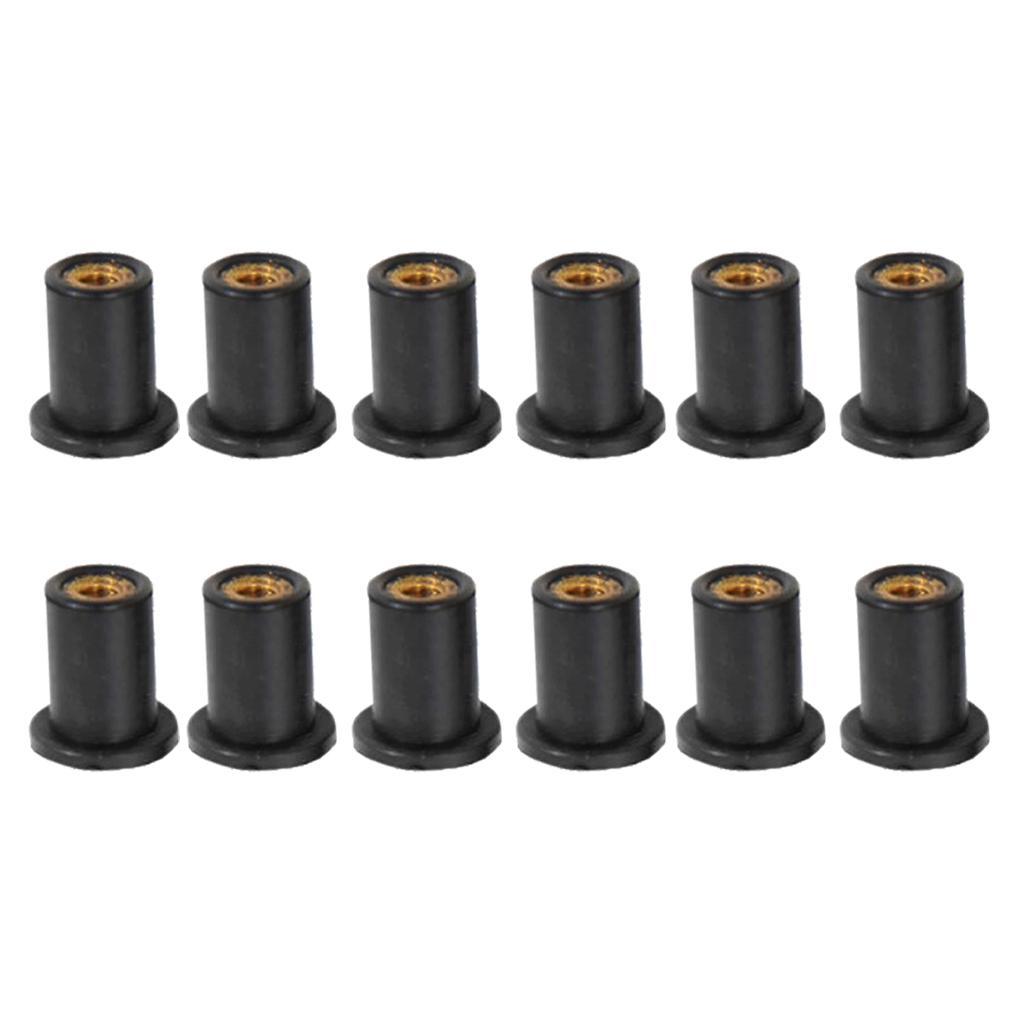 12Pcs Rubber  M5 Metric Screw  Motorcycle Windscreen