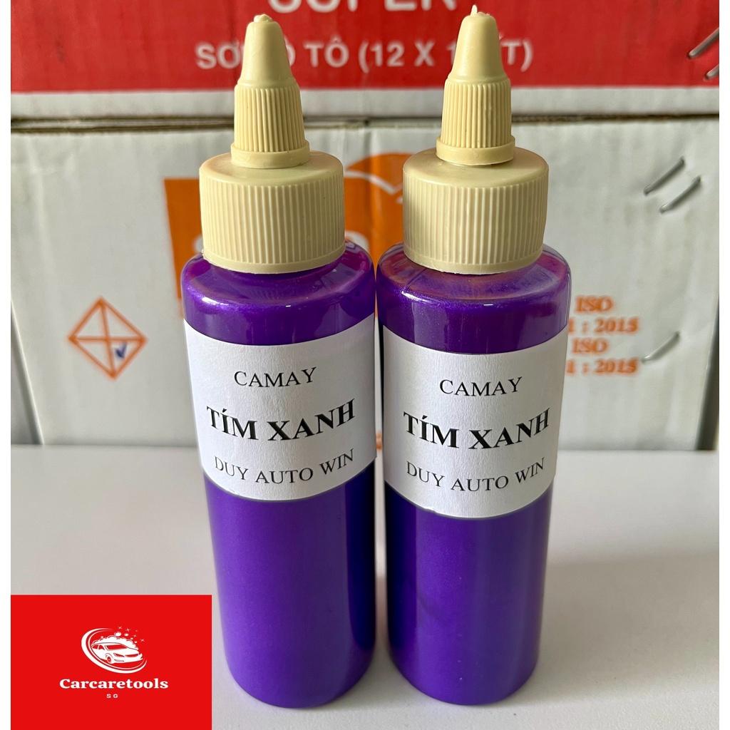 Camay màu tím xanh đóng chai 100g và 50g