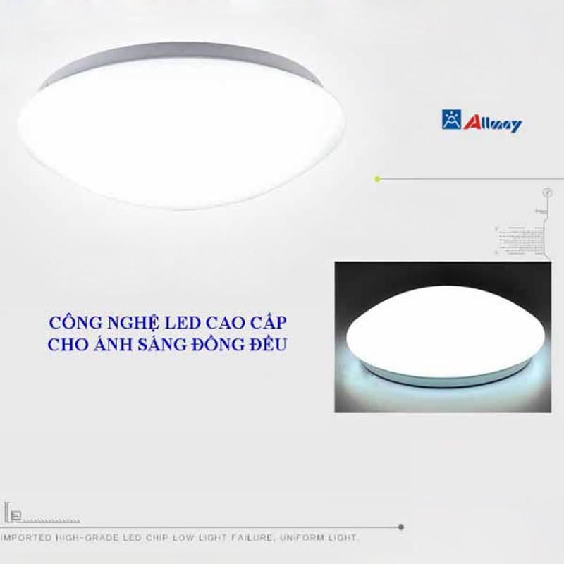 Đèn Led ốp trần cảm biến chuyển động Radar vi sóng Allmay dùng cho Nhà kho, WC, hành lang, cầu thang