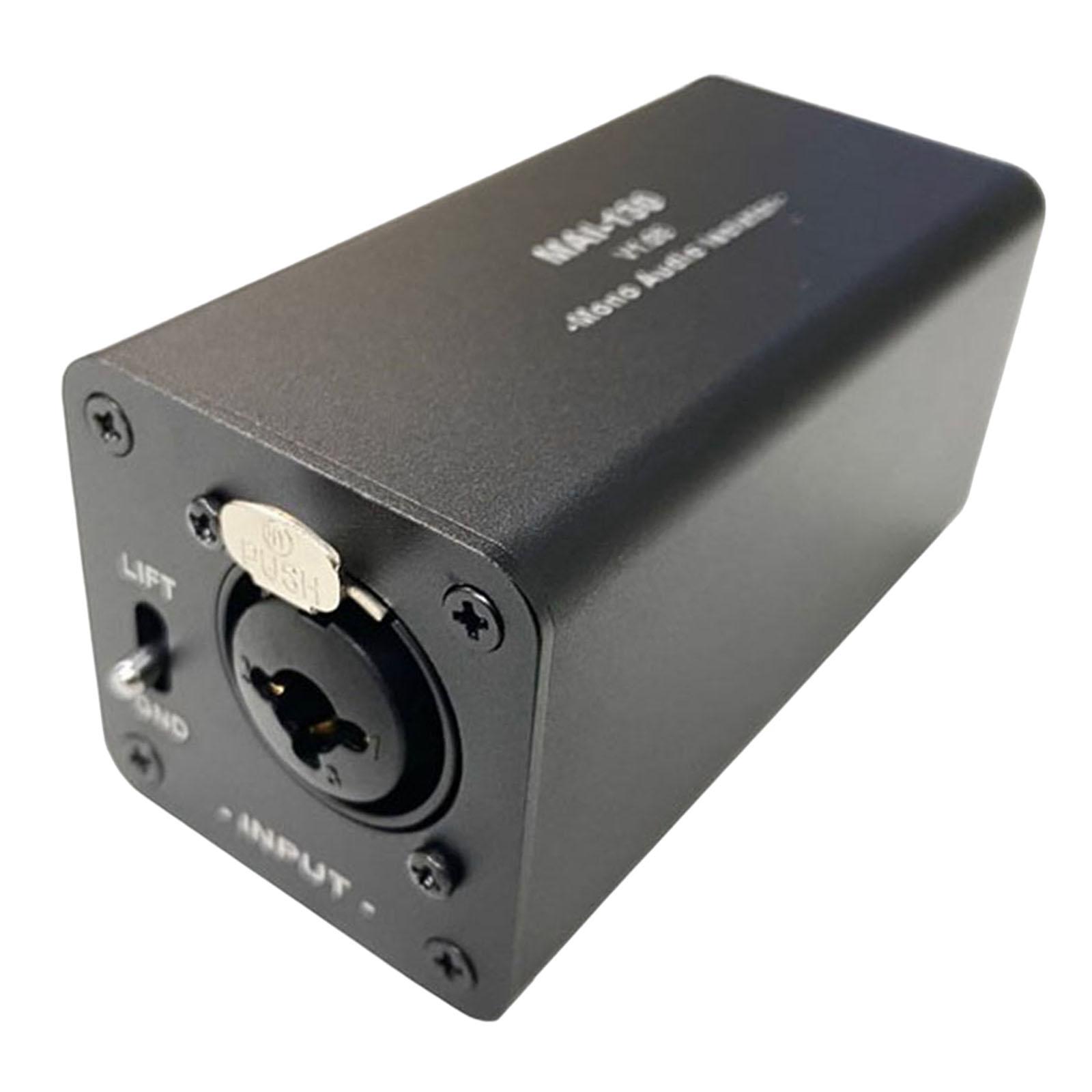 Compact Noise Filter with 3 Pin Input Output Anti Interference Portable ground Loop Isolator for Home Stereo System PC