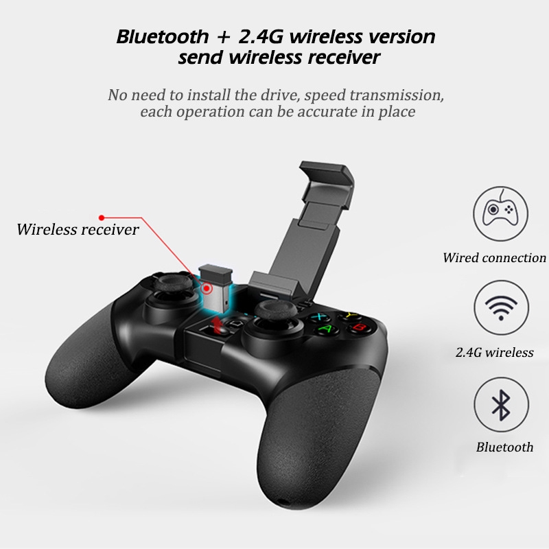 Gamepad không dây X601 đa chế độ ( Bluetooth - USB 2.4G - Dây ) cho smartphone , máy tính , Tivi