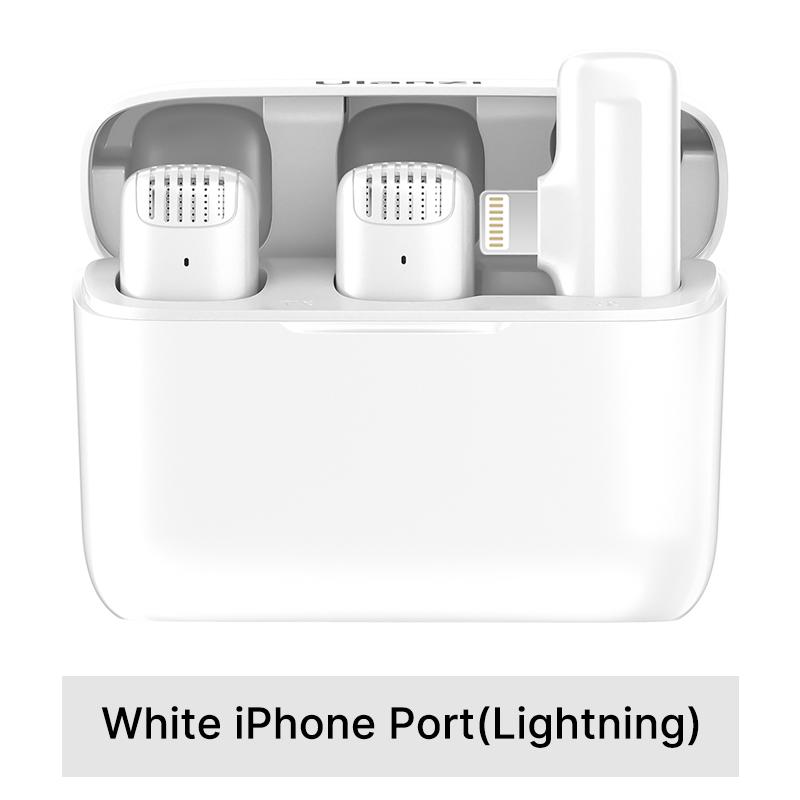 Hệ thống micro Lavalier không dây Ulanzi J12 Mic thu âm giọng nói video âm thanh cho iPhone hoặc điện thoại di động Android Máy tính xách tay trực tiếp